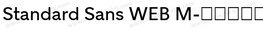 Standard Sans WEB M字体转换